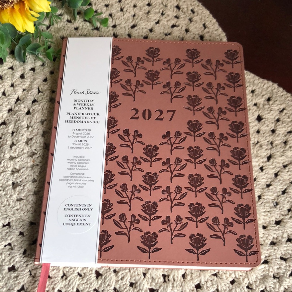 Punch Studio Floral 2027 Monthly & Weekly Planner